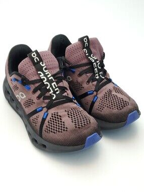ON RUNNING Cloudsurfer Running Shoes Athletic Sneakers Black/Cobalt Size 8.5
